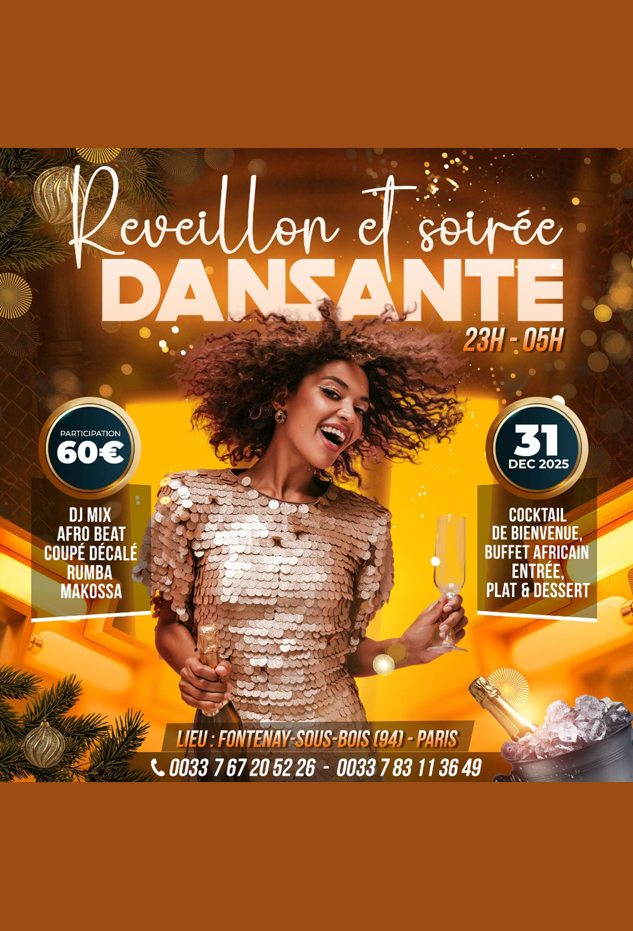 Actualité - REVEILON ET SOIRÉE DANSANTE