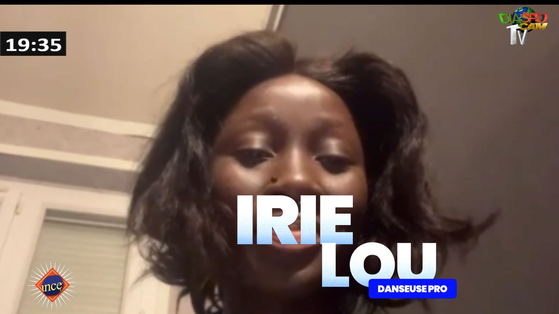 video - LE PASSAGE D'IRIE LOU A L'EMISSION DE LANCEMENT DE DIASPOCAMTV.COM