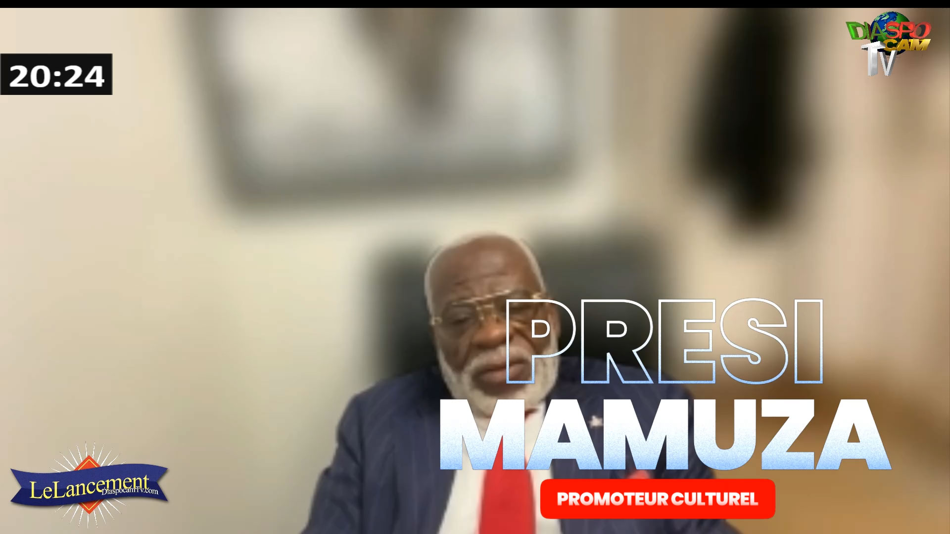 video - LE PASSAGE DE MR. MAMUZA A L'EMISSION DE LANCEMENT DE DIASPOCAMTV.COM