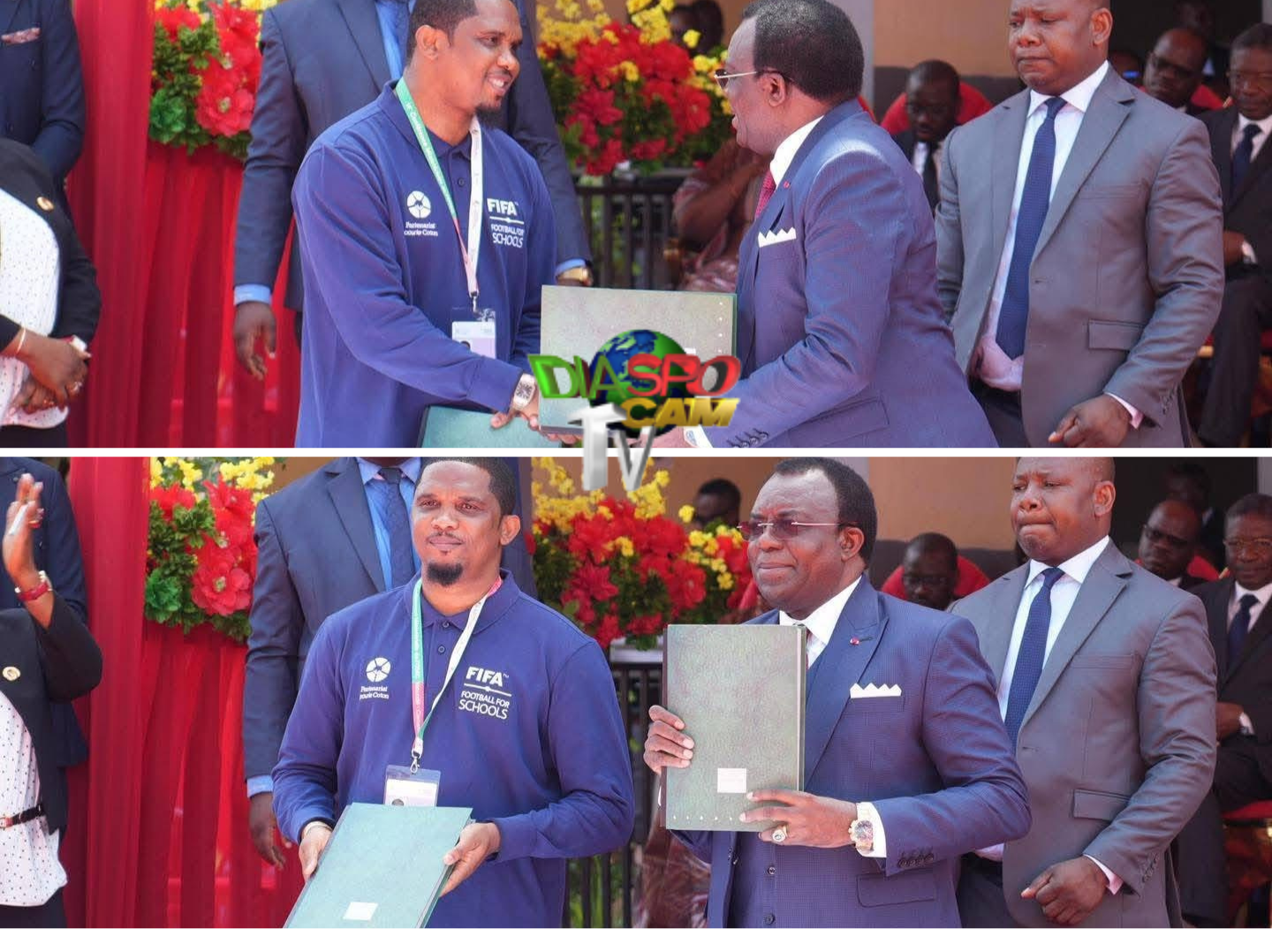 Actualité - Signature de la convention entre le MINEDUB et la FECAFOOT dans le cadre de l'initiative  FIFA FOR SCHOOLS. 