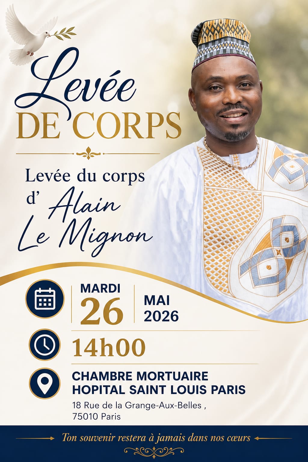 Actualité - LA LEVÉE DE CORPS DE ALAIN LE MIGNON