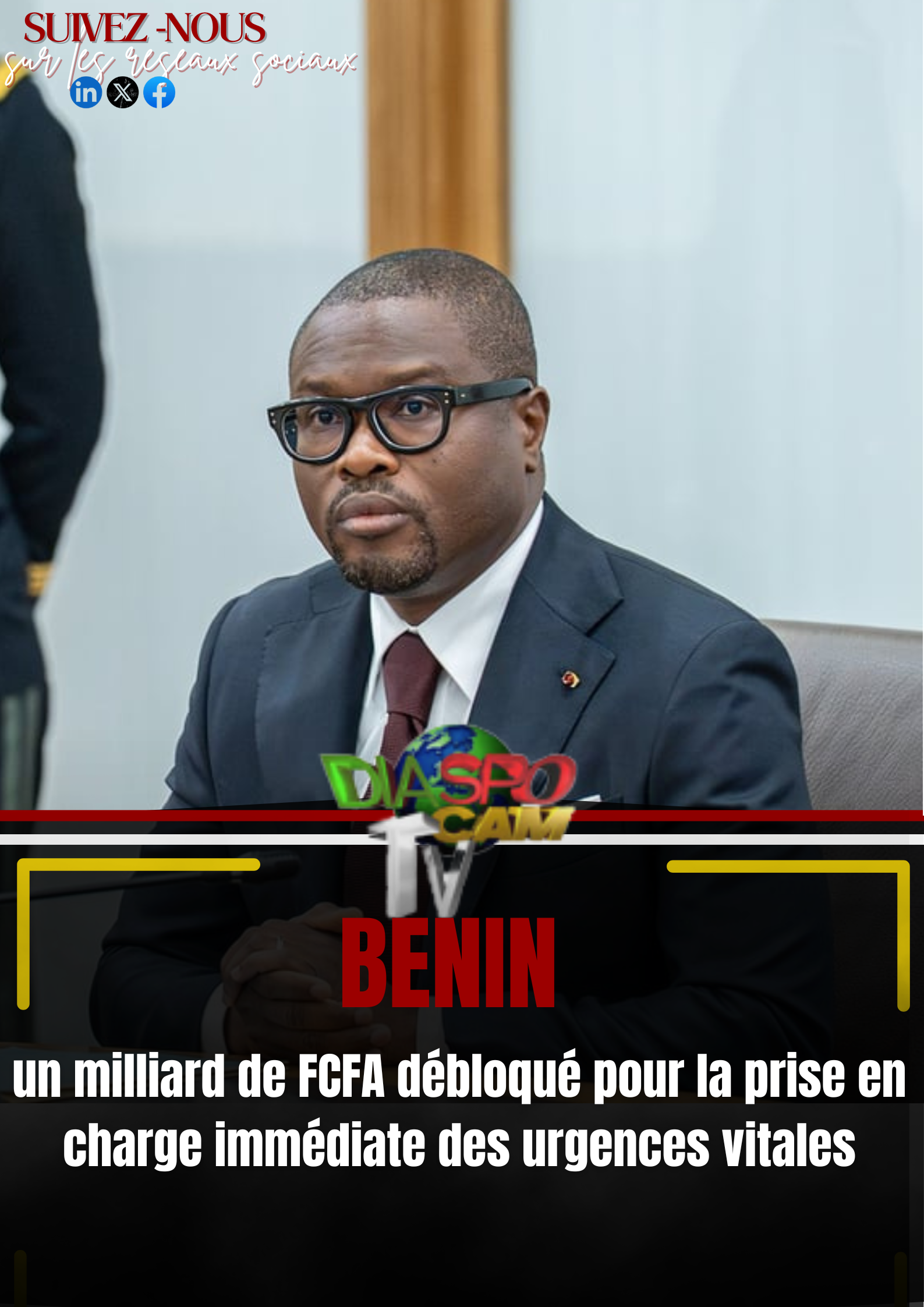 Actualité - Bénin : un milliard de FCFA débloqué pour la prise en charge immédiate des urgences vitales