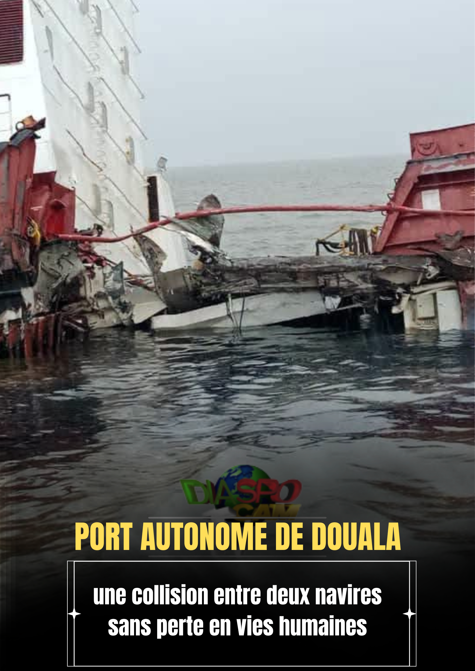Actualité - Port de Douala-Bonabéri : une collision entre deux navires sans perte en vies humaines