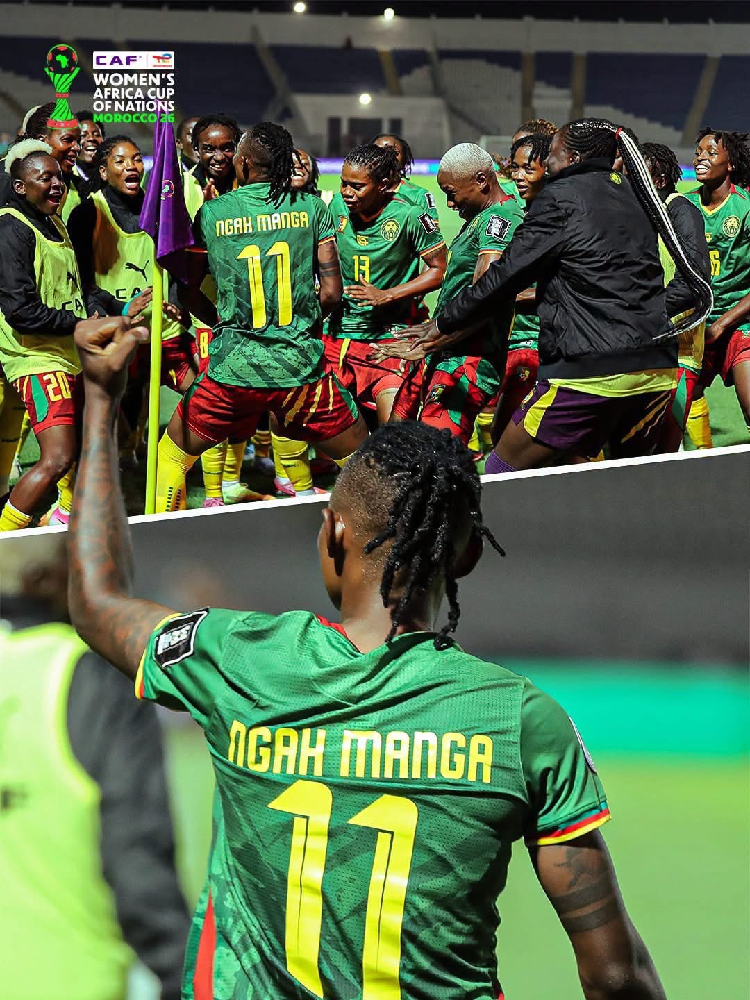 Actualité - CAN Féminine 2026 : le Cameroun réussit son entrée grâce à un doublé de Marie Gisèle Ngah Manga