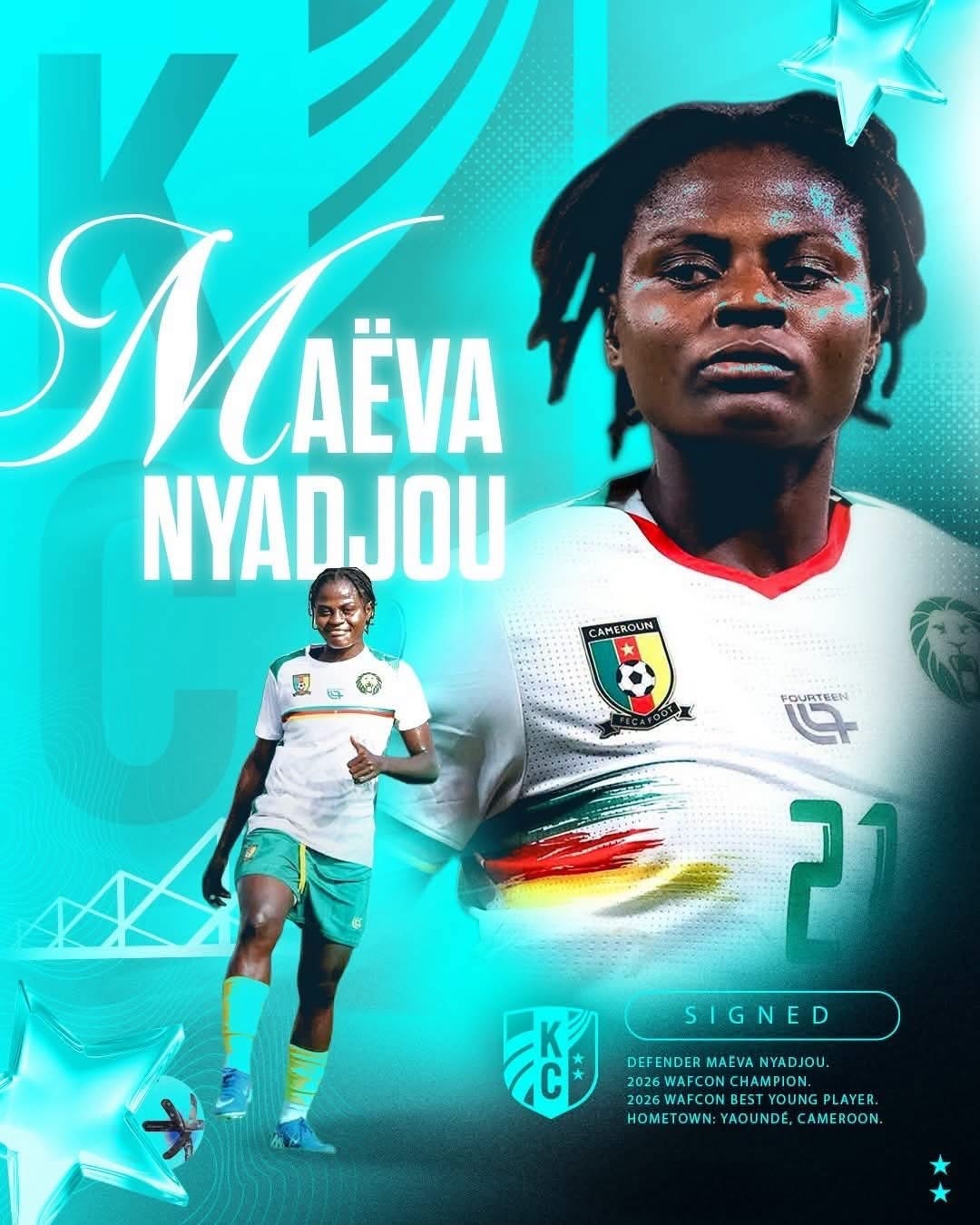 Actualité - Cameroun : Maëva Nyadjou franchit l’Atlantique et rejoint le Kansas City Current