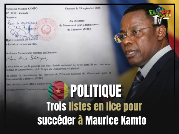 Actualité - MRC : trois listes en lice pour succéder à Maurice Kamto